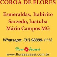 Coroa de Flores Juatuba MG Floricultura Coroa Cemitério Juatuba Coroa