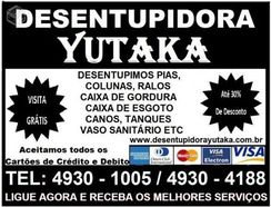 Entupiu? Não Quebre. Chame a Yutaka!