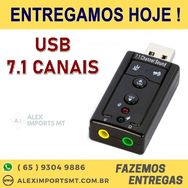 Adaptador de Som Usb 7.1 Canais 2 Entradas Hardline Barato