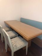 Conjunto Mesa de Jantar + 3 Cadeiras + 1 Banco