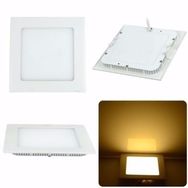 Painel Plafon Luminaria Led Quadrado Embutir Ultra Slim 6w