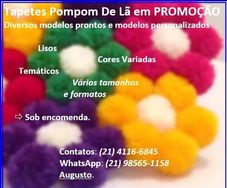 Tapetes Pompom de Lã em Promoção