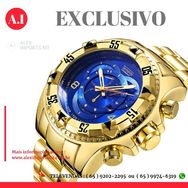 Relogio Reserve 18k Banhado Ouro Masculino