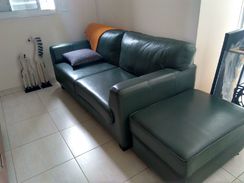 Sofa em Couro 3/4 Lugares