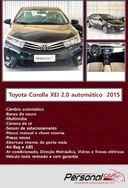Toyota Corolla Sedan 2.0 Dual Vvt-i Flex Xei Multi-drive S 2015