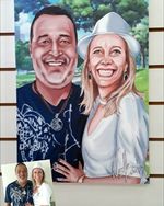 Caricatura de Casamento Quadro Artístico Presente Especial