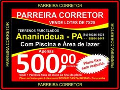 Terrenos Ananindeua, é no Site Oficial Parreira Corretor