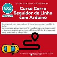 Curso Carro Seguidor de Linha com Arduino no Centro do RJ