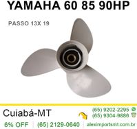 Hélice Yamaha 60hp 85 Hp 90hp Passo 13x 19