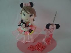 Topo de Bolo Personalizado Minnie