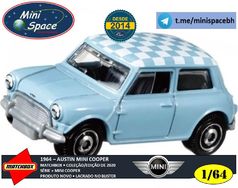 Matchbox 1964 Austin Mini Cooper Azul 1/64