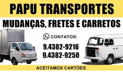 Transporte, Fretes, Carretos e Mudanças