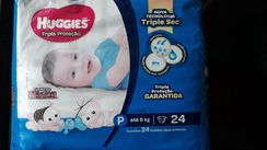 Fralda Huggies Tripla Proteção (triple Sec), Tamanho P, 24 Unidades