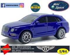 Matchbox 2018 Bentley Bentayga Cor Azul 1/64