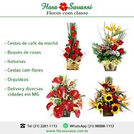 Ibirité MG Dia Internacional da Mulher Entrega Flores e Cesta de Café