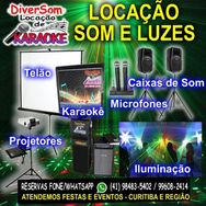 Locação de Karaokê Iluminação Datashow