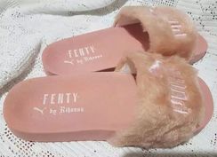 Chinelo Feminino Puma Fenty Pelucia Rosa