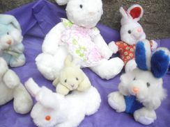 Fotos Similares: Lote 7 Coelhos Bichos Pelúcia Coelha 40cm Coelho Coelhinha Oferta 