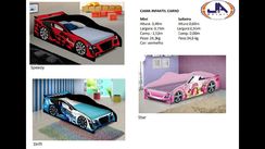 Cama Infantil Carro Solteiro