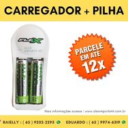 Carregador de Pilhas 2 Pilhas Aa / Aaa / 9v Bivolt Flex - Fx-c11/2p