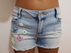 Lindo Short Jeans Claro Novo Stretch