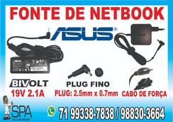 Fonte Carregador Netbook Asus Plug Fino em Salvador BA