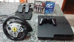 PS3 + 24 Jogos + Volante