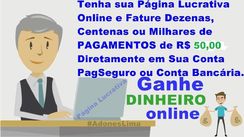 Página Lucrativa Geradora de Renda Online