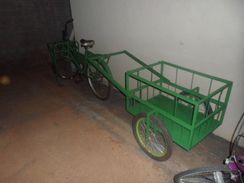 Bicicleta Cargueira com Carretinha