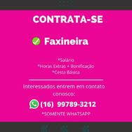 Vaga para Faxineira