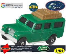 Matchbox 1965 Land Rover Bagageiro Tipo 2 Cor Verde 1/64