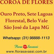 Coroa de Flores Florestal MG Floricultura Coroa Cemitério Florestal MG