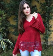 Blusa Tricot Rendada