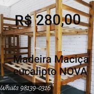 Beliche Madeira Maciça Eucalipto Nova a Pronta Entrega