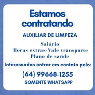 Estamos Contratando Auxiliar de Limpeza