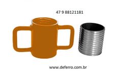 Caneca Rosca Luva Porca Kit de Rosca P Escora Metalica em Gama