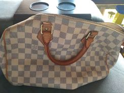 Bolsa Louis Vuitton Speedy 35 Damier Azur Original