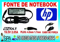 Fonte Carregador para Notebook Netbook Hp Mini 19.5v 2.05a 40w