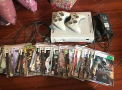 X Box 360 Hd 120 GB Desbloqueia do Rgh , 2 Controles e 54 Jogos