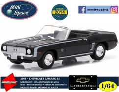 Greenlight 1969 Chevrolet Camaro Ss Cor Preto 1/64