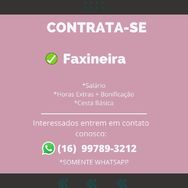 Vaga para Faxineira