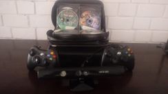 XBOX 360 + Kinect + Controles + Jogos