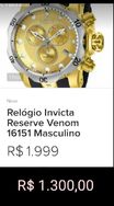 Relógio Invicta Reserve Benim Masculino