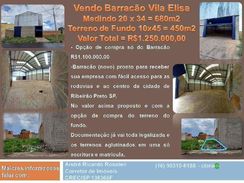 Vendo Barracão Vila Elisa