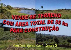 Terreno com área de 58 Hectares