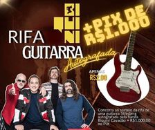 Guitarra Autografada pela Banda Biquini Cavadão