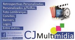 Cj Multimídia Convites, Retrospectivas, Cartões de Visita, Banners