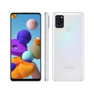 Smartphone Samsung Galaxy A21s 64gb Branco 4g - 4gb Ram 6,5 Câm. Quádr