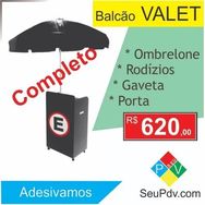 Seupdv Balcão Valete com Guarda Sol(completo)novo!