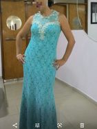 Vestido de Festa Azul Tiffany M.a.r.a.v.i.l.h.o.s.o